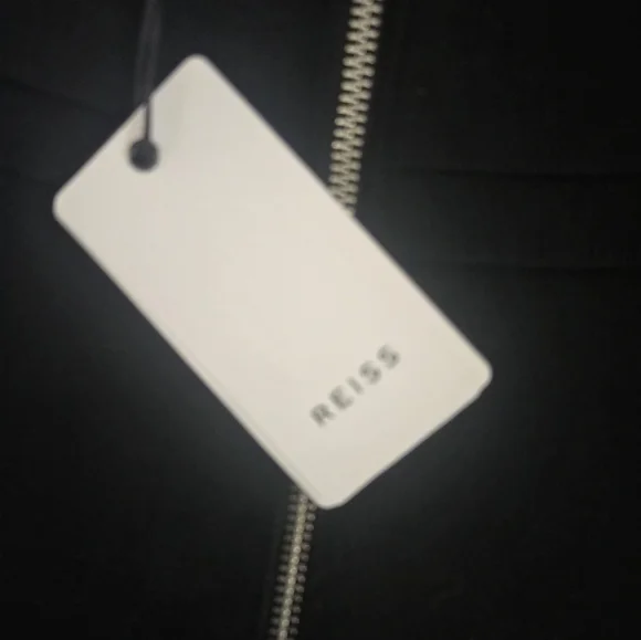 Reiss Bandeau Tube Top, Zipper, Black, Size Medium NWT - Picture 5 of 5